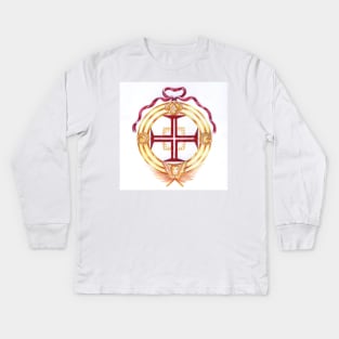 Templar cross. Cruz de Cristo. Charola. Tomar.Portugal Kids Long Sleeve T-Shirt